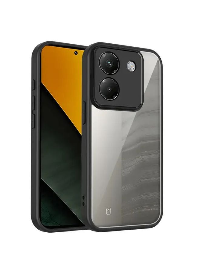 Shockproof Clear TPU Phone Case For Xiaomi Poco M7 Pro 5G In Deep Blue - Image 3